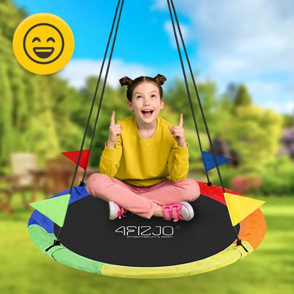 4Fizjo Vaikiškos sodo sūpynės L Gandro lizdas 100 cm