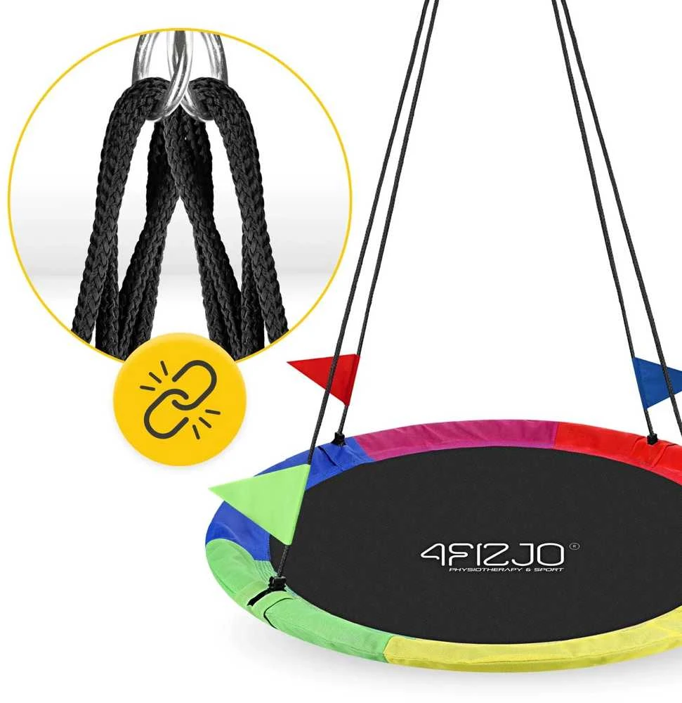 4Fizjo Vaikiškos sodo sūpynės L Gandro lizdas 100 cm