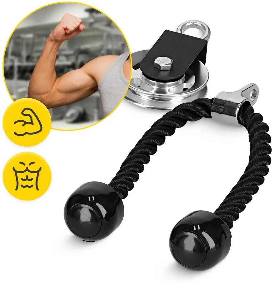 4Fizjo Namų sporto salės skriemulių sistema, viršutinės ir apatinės kūno dalies treniruotės, jėgos treniruočių įranga, Lat Pulldown kabelinė mašina