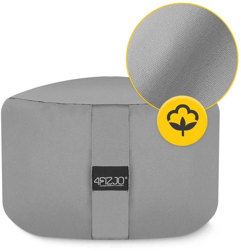 4Fizjo ZAFU meditacijos pagalvėlė, apvali, pilka