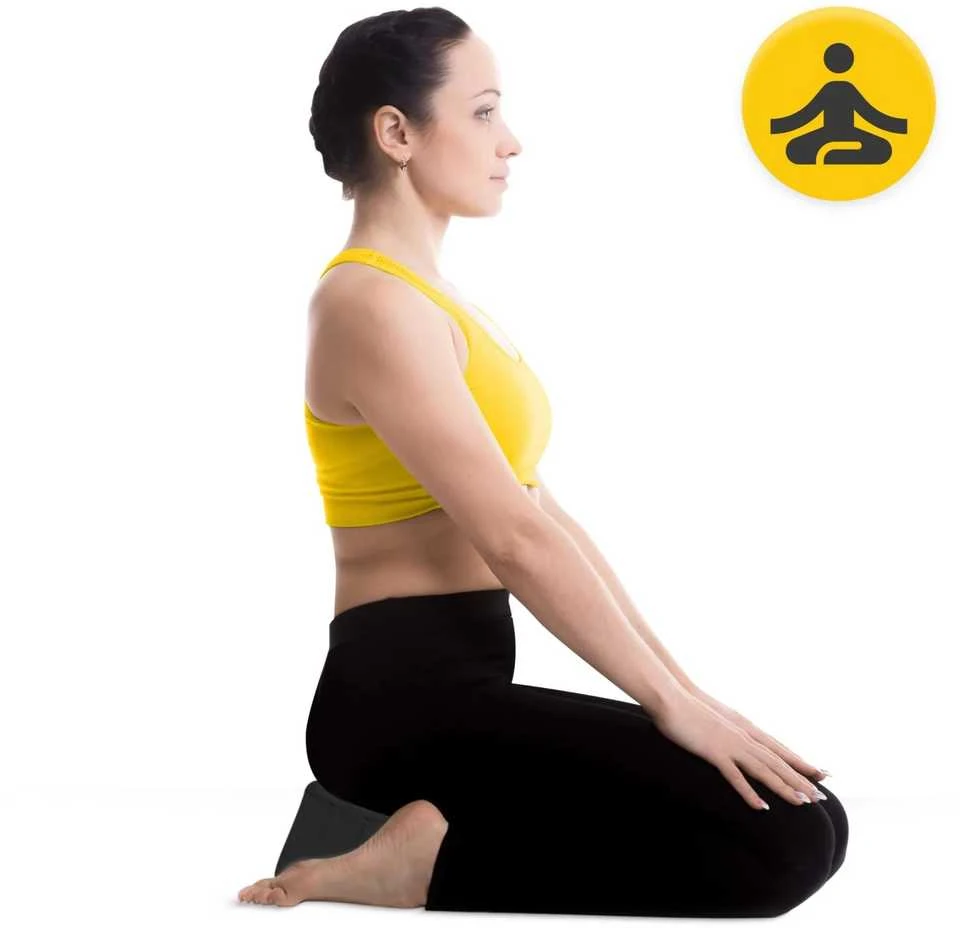 4Fizjo ZAFU meditacijos pagalvėlė apvali, juoda