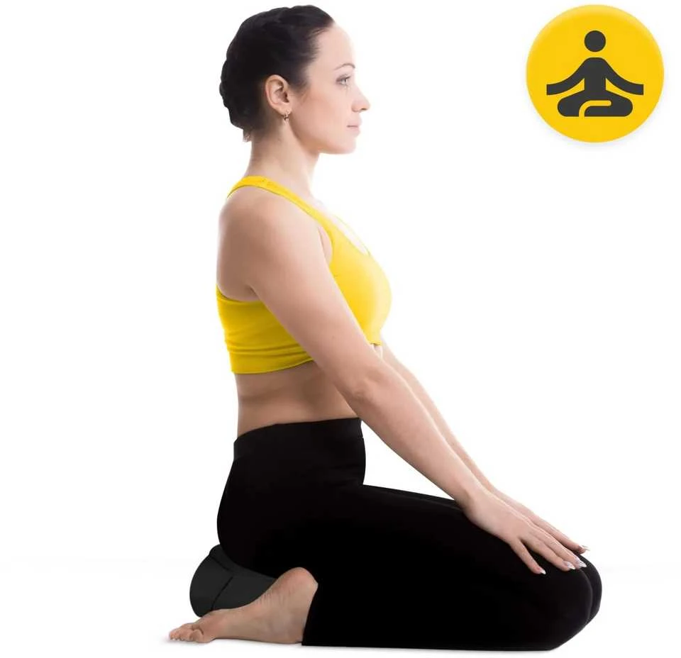 4Fizjo ZAFU meditacijos pagalvėlė, pusmėnulis, juoda