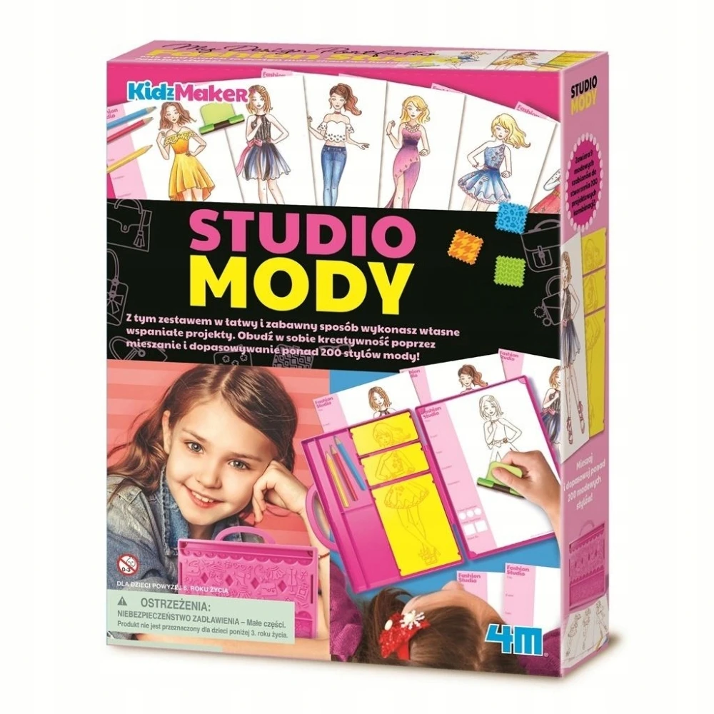 3Doodler 4M FASHION STUDIO kūrybinis rinkinys mergaitei, vaikui, DOVANA