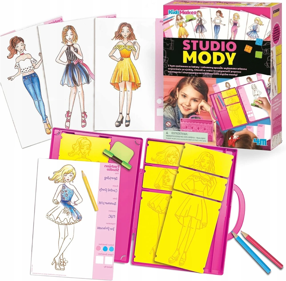3Doodler 4M FASHION STUDIO kūrybinis rinkinys mergaitei, vaikui, DOVANA
