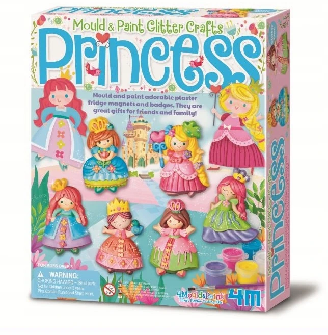 4M rinkinys megnetukų Žibančios princesės, 00-03528