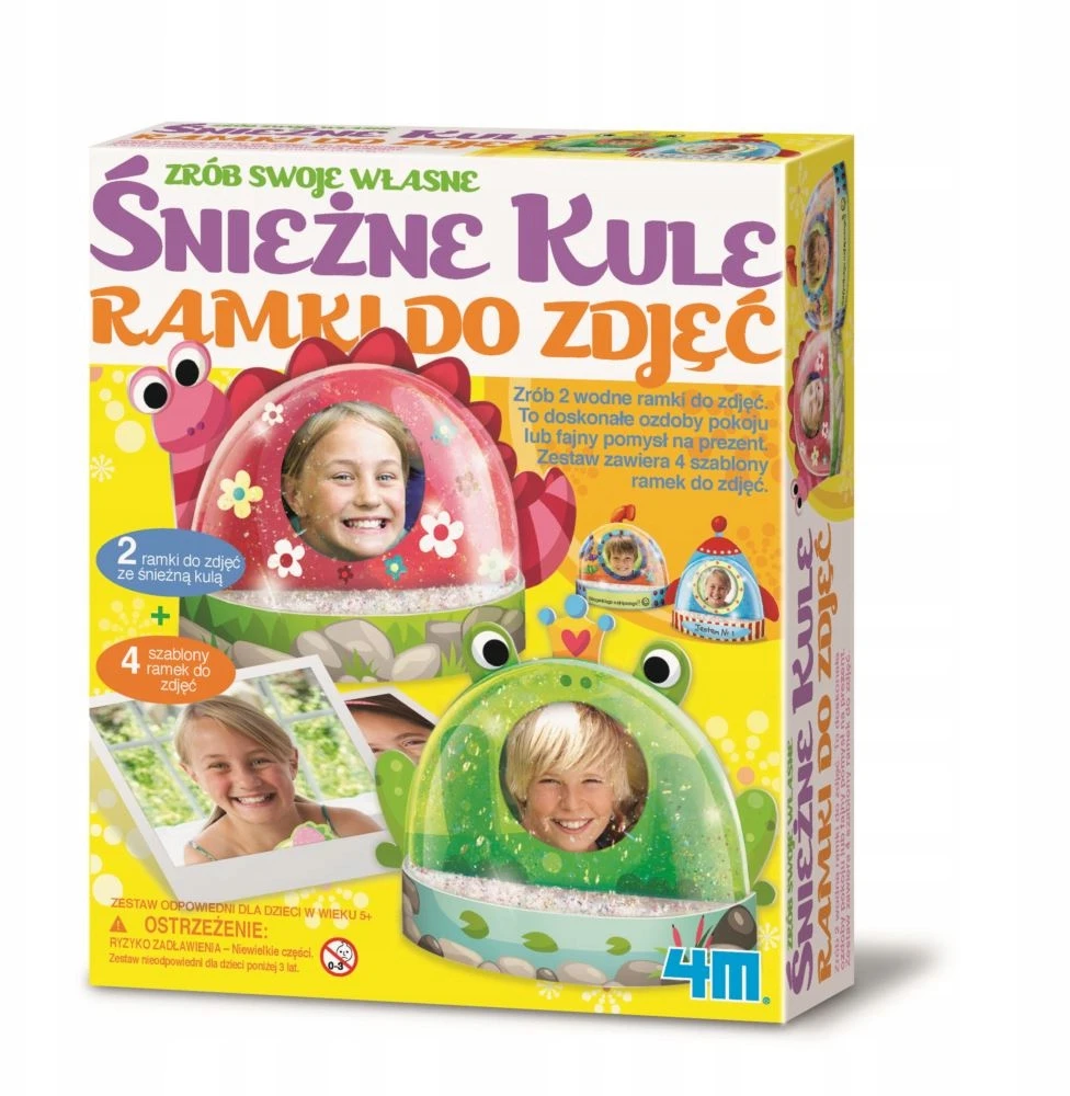 4M kūrybinis rinkinys sniego gaublių nuotraukų rėmeliai