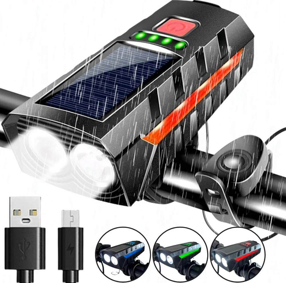 4Neo SAULĖS LED DVIRAČIO LEMPAS VARANUI PRIEKINIS GARSINIS SKAMBAS