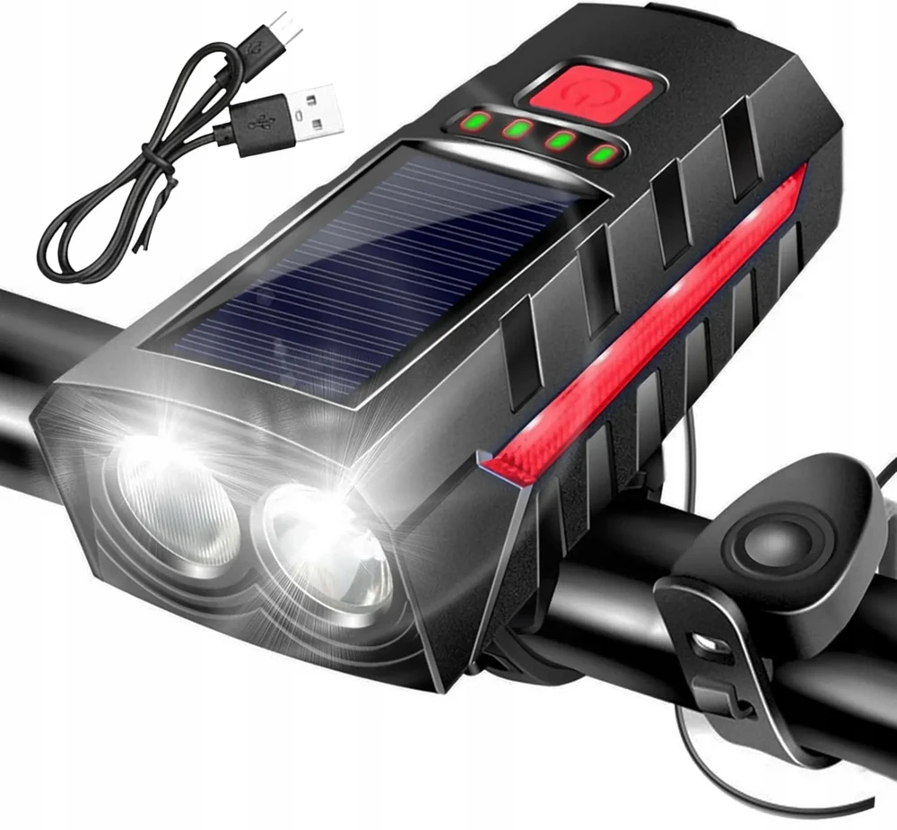 4Neo SAULĖS LED DVIRAČIO LEMPAS VARANUI PRIEKINIS GARSINIS SKAMBAS