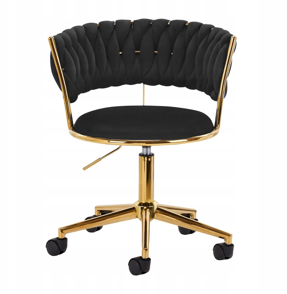 Activeshop Biuro kėdė su ratukais 4Rico QS-GW01G Velvet Juodas