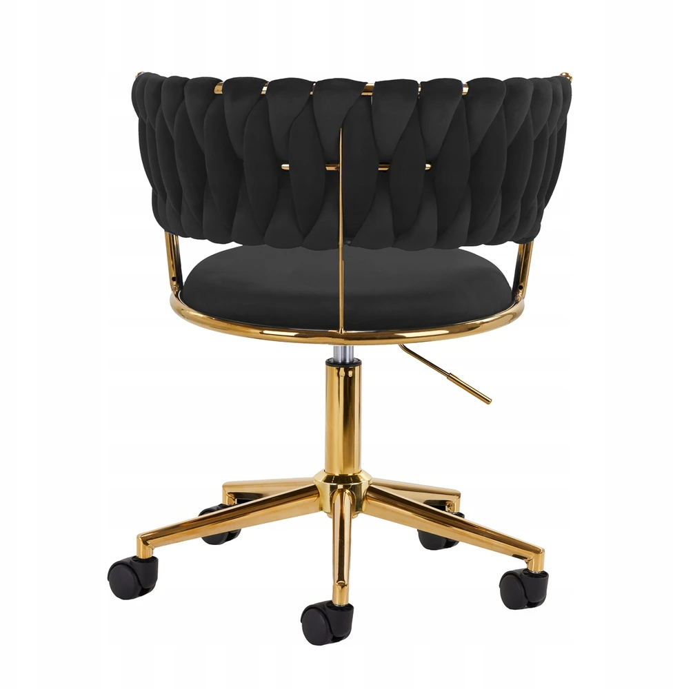 Activeshop Biuro kėdė su ratukais 4Rico QS-GW01G Velvet Juodas