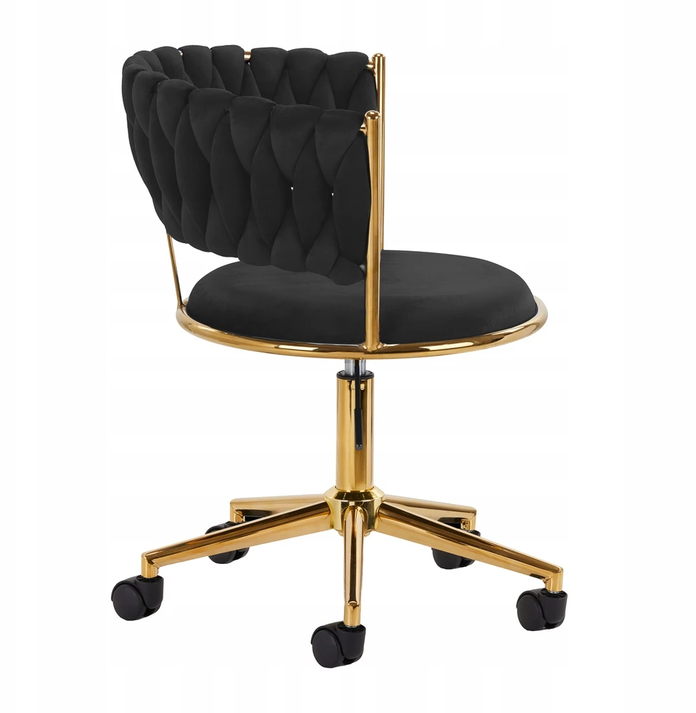 Activeshop Biuro kėdė su ratukais 4Rico QS-GW01G Velvet Juodas