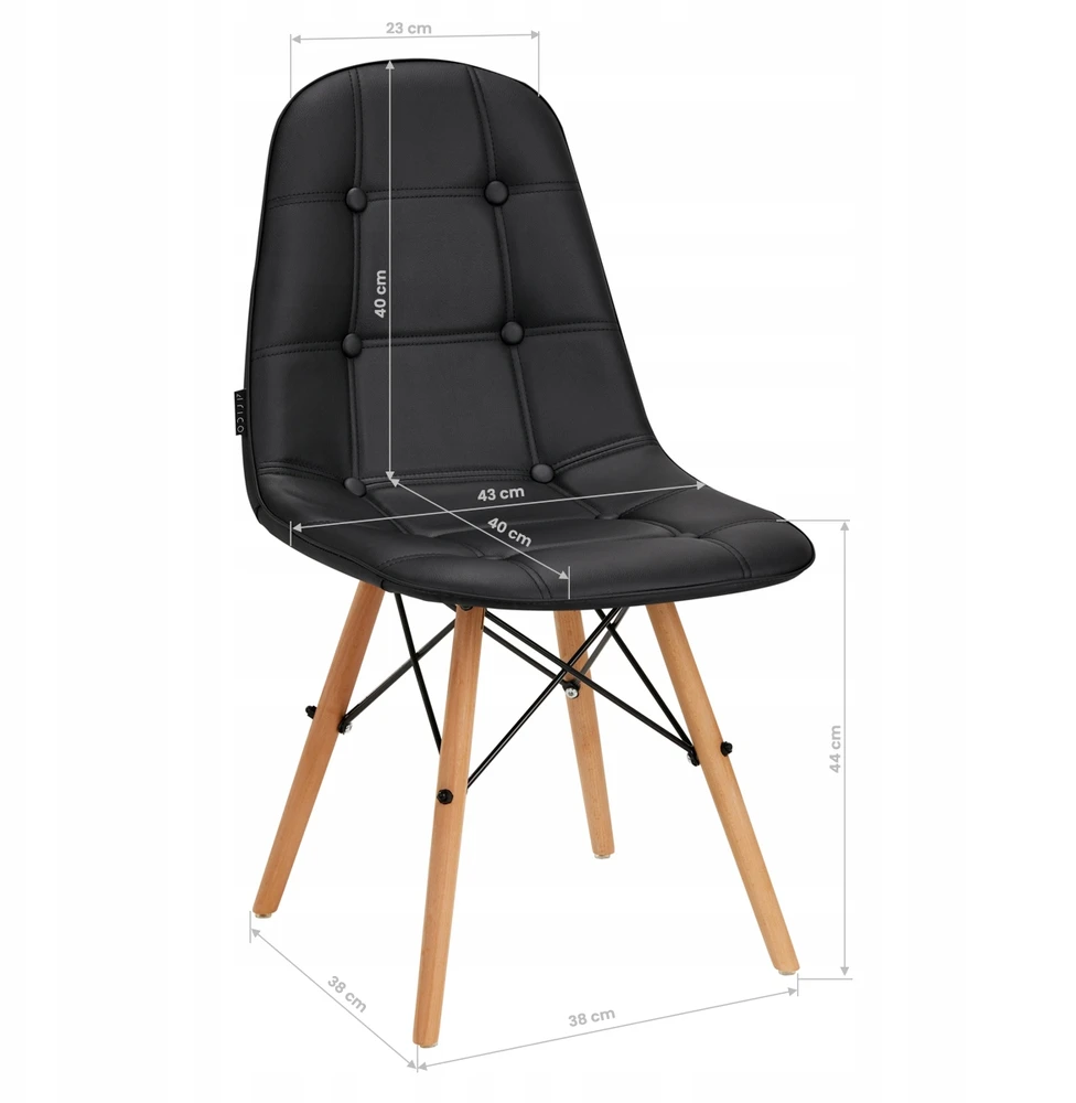 Activeshop Kėdė 4Rico QS-185 Scandi Juodas
