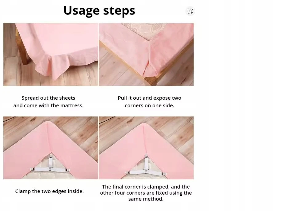 4x CLOSSES CLIPS BED TAPE Įtempimo spaustukai