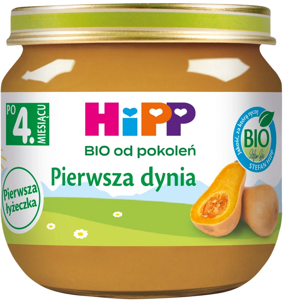 4x HiPP BIO PIRMAS ŠAKŠTAS 80g morkų, moliūgų, obuolių, kriaušių po 4m.