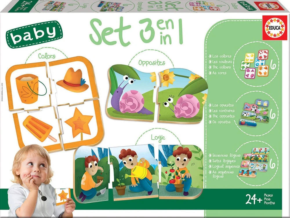 Pirmoji dėlionė EDUCA Baby Tropiniai gyvūnai 18587