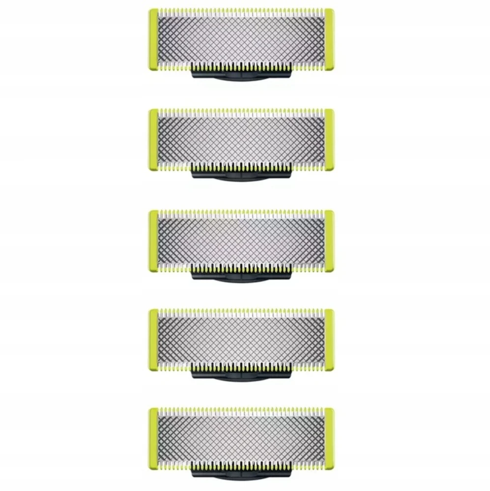5 vnt. lizdinės plokštelės pakaitiniai peiliukai, skirti PHILIPS OneBlade Original QP250/50 skustuvai