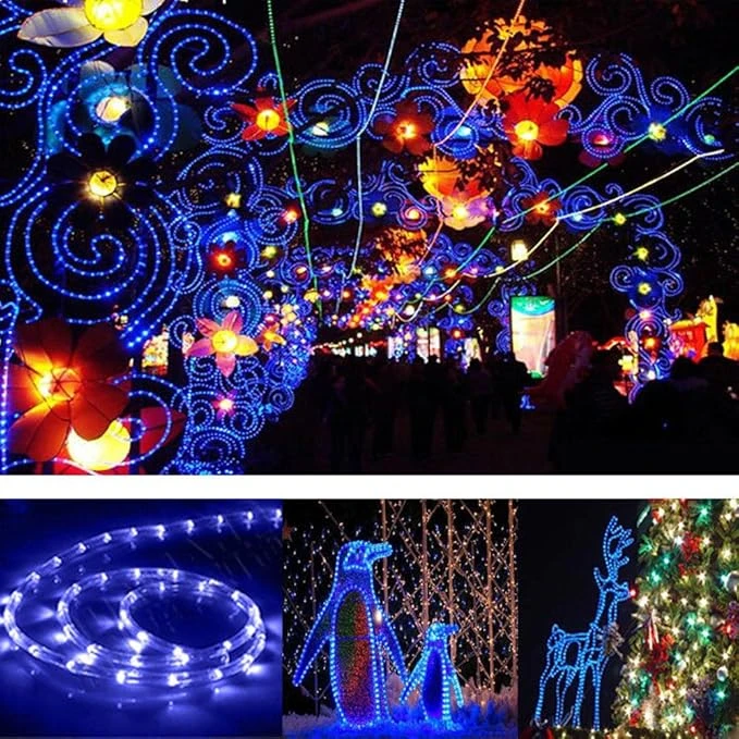 50 m LED Kalėdų eglutės lemputės, mėlynos