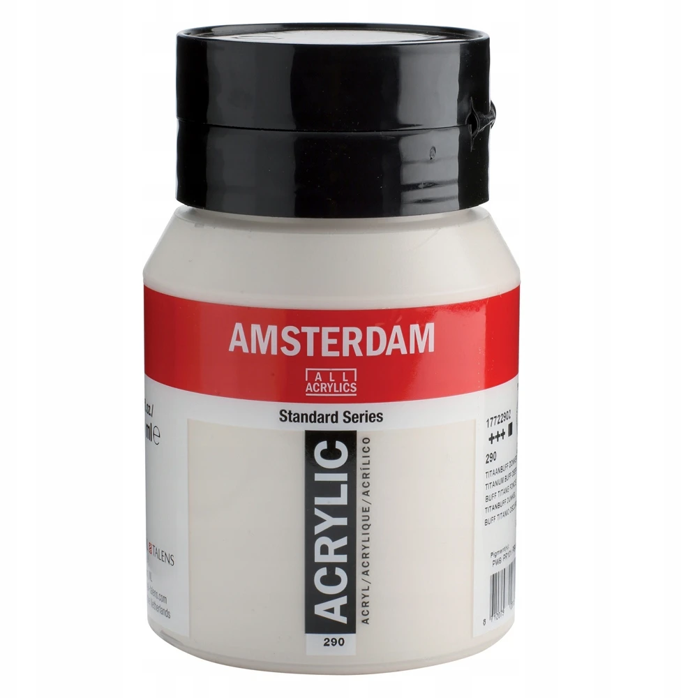 500 ml talpyklos buteliukas Amsterdamo akrilinis titano spalvos GILUS BUFF