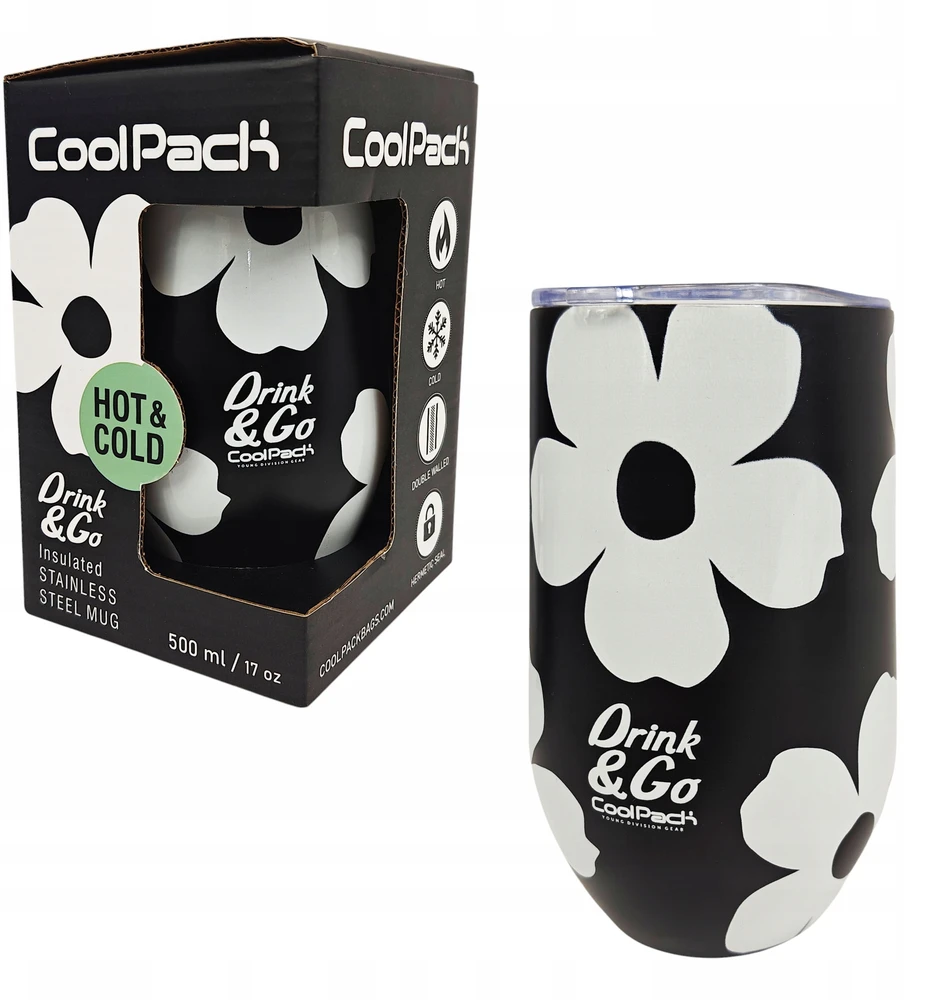 500ml Coolpack kavos puodelis Miss Flores Jasmi termo puodelis - PATIO