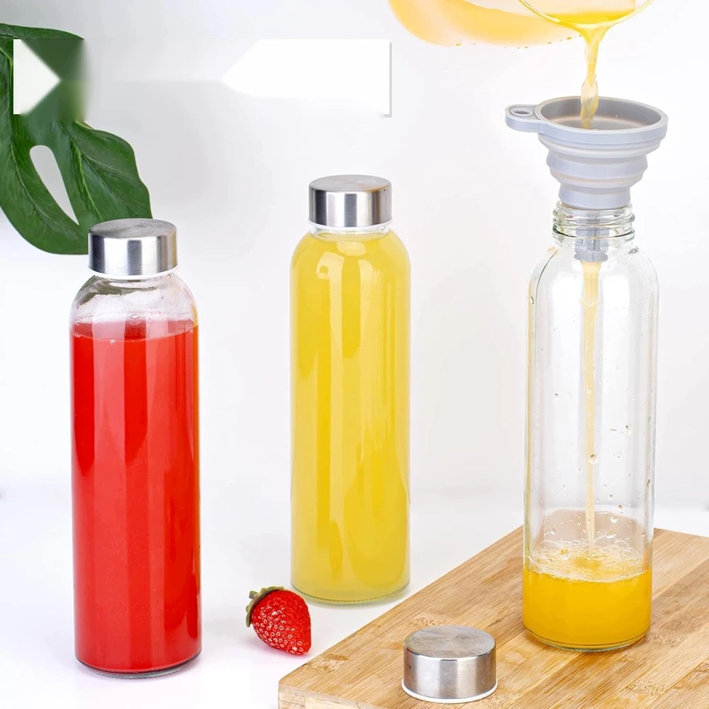 540 ml STIKLINIS BUTELAS SU DAUkart NAUDOJAMU dangteliu NETEKĖS STIKLAS 10