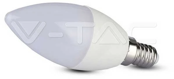 5.5W LED lemputė V-TAC, žvakės formos, E14, termoplastikas, 4000K (natūraliai balta), SAMSUNG LED chip