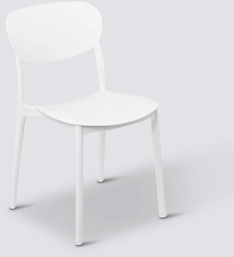 5five Simply Smart Juodos universalios plastikinės virtuvės valgomo kėdės