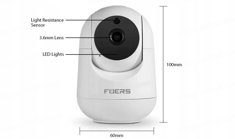 5MP IP KAMEROS SUDERINAMAS SU TUYA SMART LIFE WIFI - ELECTRONIC NANNY
