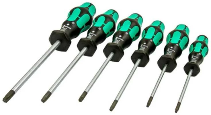 Atsuktuvų kompl. 367/6 TORX, Wera