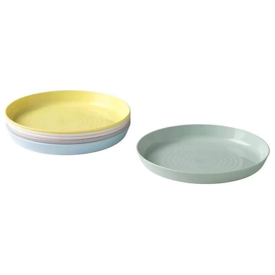 6 pastelinių lėkščių rinkinys vaikams, IKEA Kalas