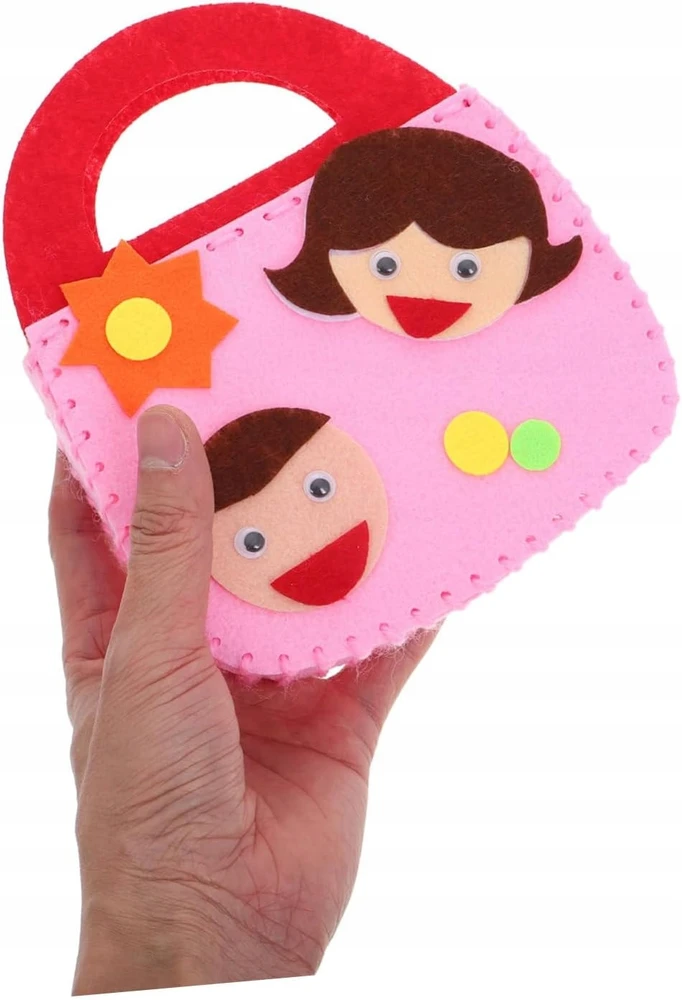 6× VELTINIO SIUVIMO RINKINYS VAIKAMS KREPŠELIS VELTINĖS DIY RINKINYS