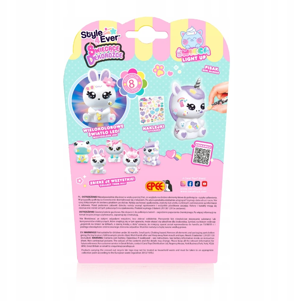606679A GLOWING DECO CORNS ANIMALS KAWAII UNICORN MINI DECO EPEE