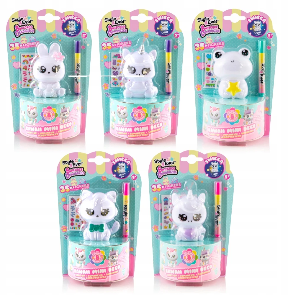 606679A GLOWING DECO CORNS ANIMALS KAWAII UNICORN MINI DECO EPEE