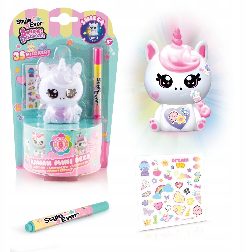 606679A GLOWING DECO CORNS ANIMALS KAWAII UNICORN MINI DECO EPEE