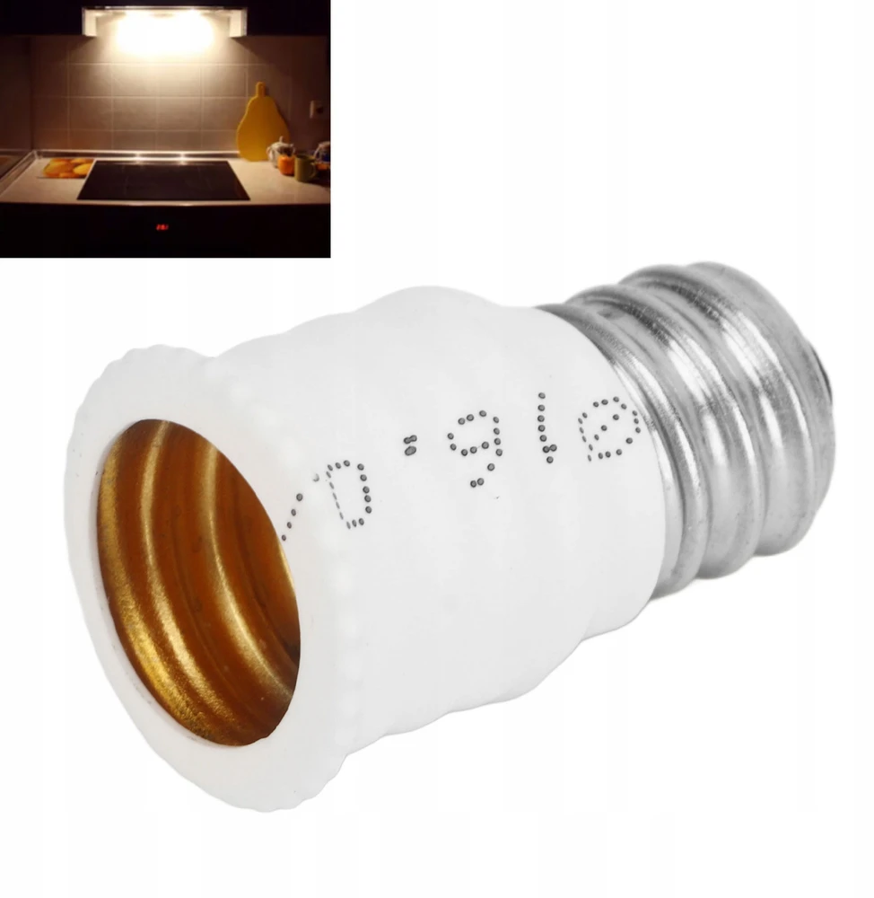 6X E12 IKI E14 ADAPTERIO KEITIKLIS E14 IKI E12 LEMPUTĖS ADAPTERIS GARAGE BALTAMS