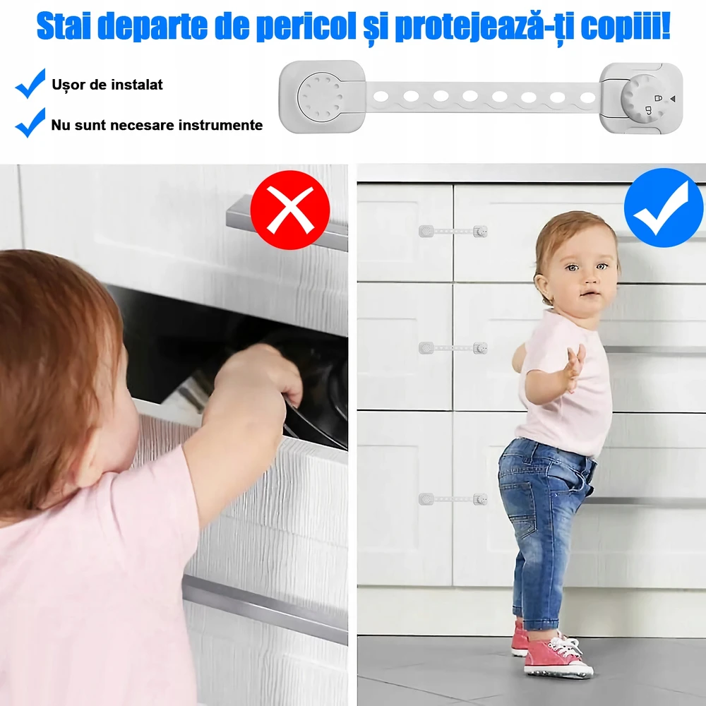 6X SPINTELĖS SAUGUS BALDŲ STALČIUS UŽRAKINA DURYS NUO VAIKŲ ATVARUS