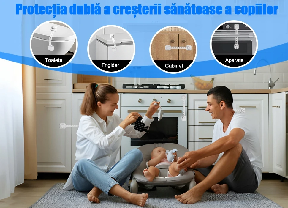 6X SPINTELĖS SAUGUS BALDŲ STALČIUS UŽRAKINA DURYS NUO VAIKŲ ATVARUS