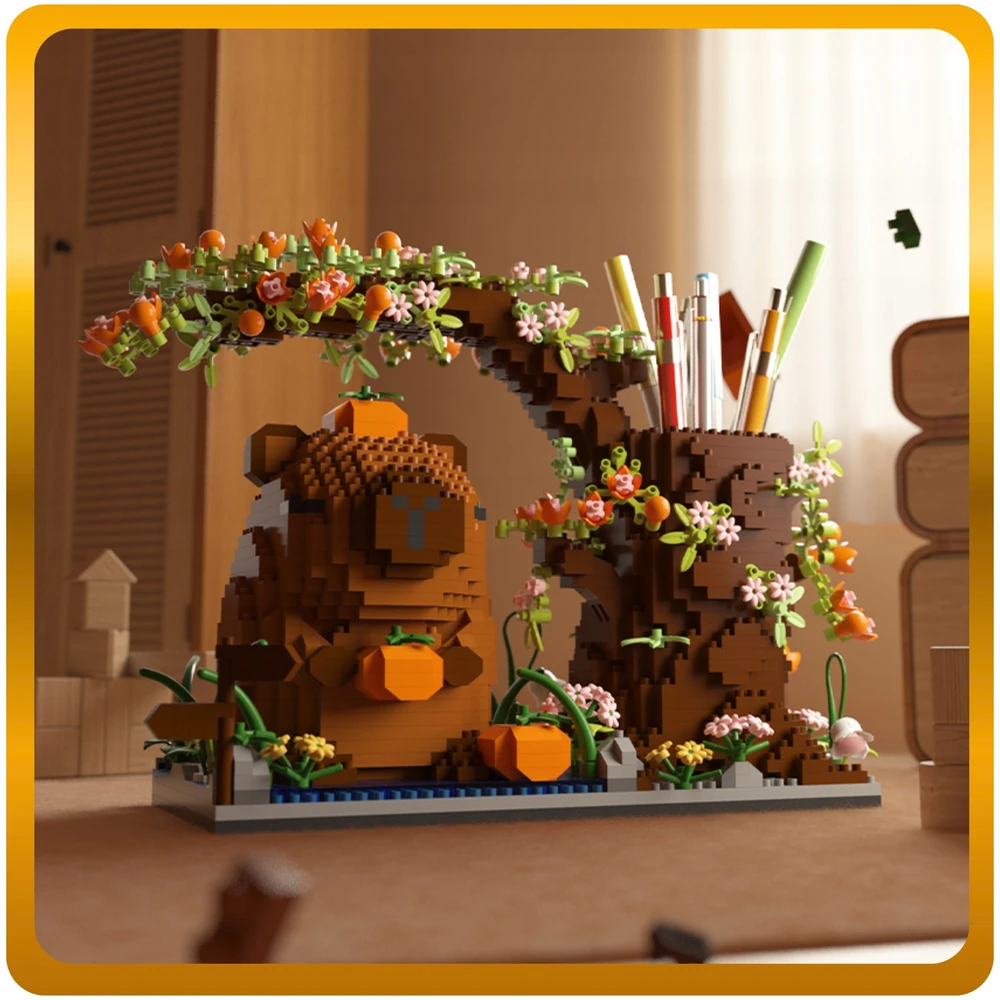 7 Toys Kolorow 3D KONSTRUKCIJOS BLOKAI CAPYBARA TOOLBOOK ORGANIZER XXL RINKINYS