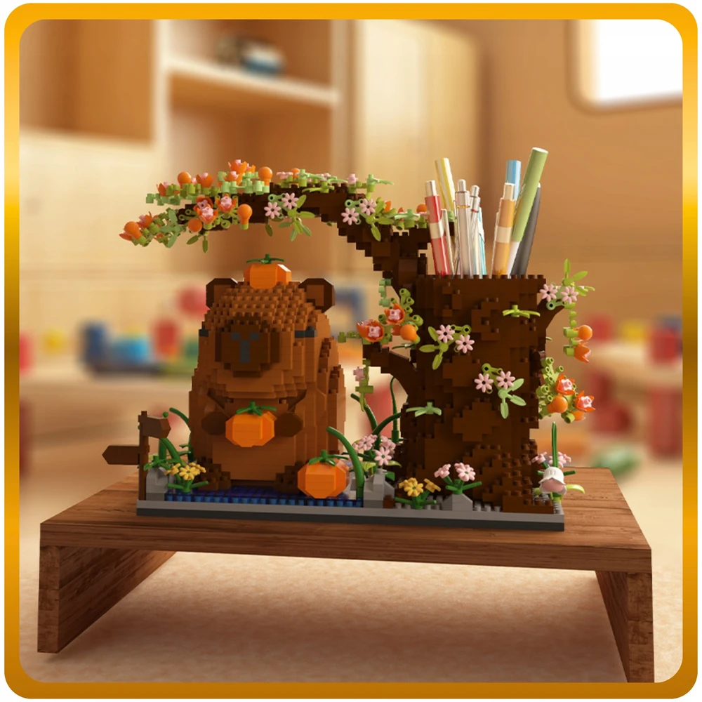 7 Toys Kolorow 3D KONSTRUKCIJOS BLOKAI CAPYBARA TOOLBOOK ORGANIZER XXL RINKINYS