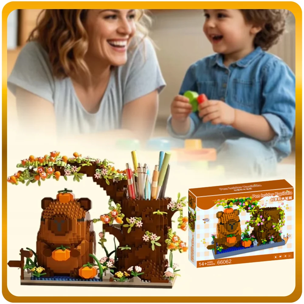 7 Toys Kolorow 3D KONSTRUKCIJOS BLOKAI CAPYBARA TOOLBOOK ORGANIZER XXL RINKINYS