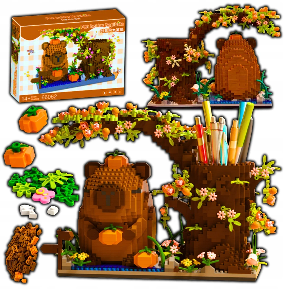 7 Toys Kolorow 3D KONSTRUKCIJOS BLOKAI CAPYBARA TOOLBOOK ORGANIZER XXL RINKINYS