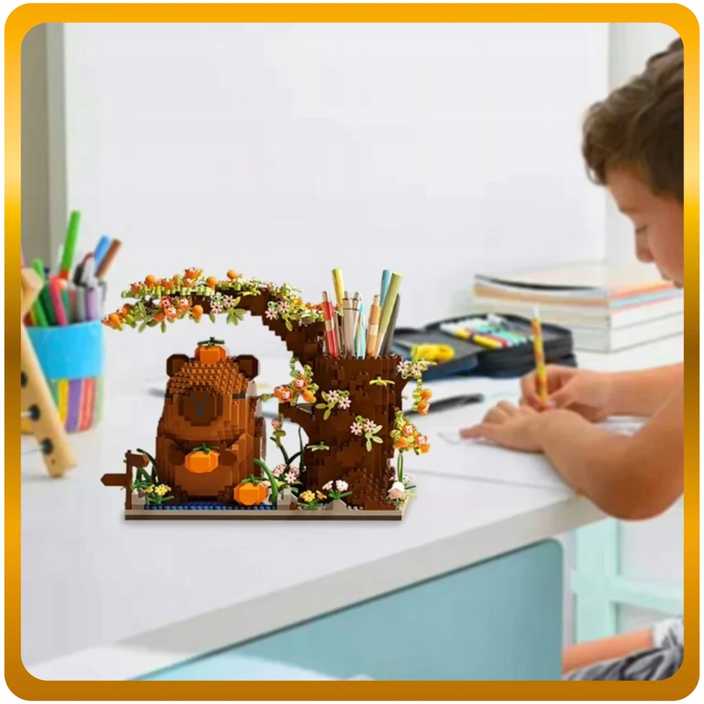 7 Toys Kolorow 3D KONSTRUKCIJOS BLOKAI CAPYBARA TOOLBOOK ORGANIZER XXL RINKINYS