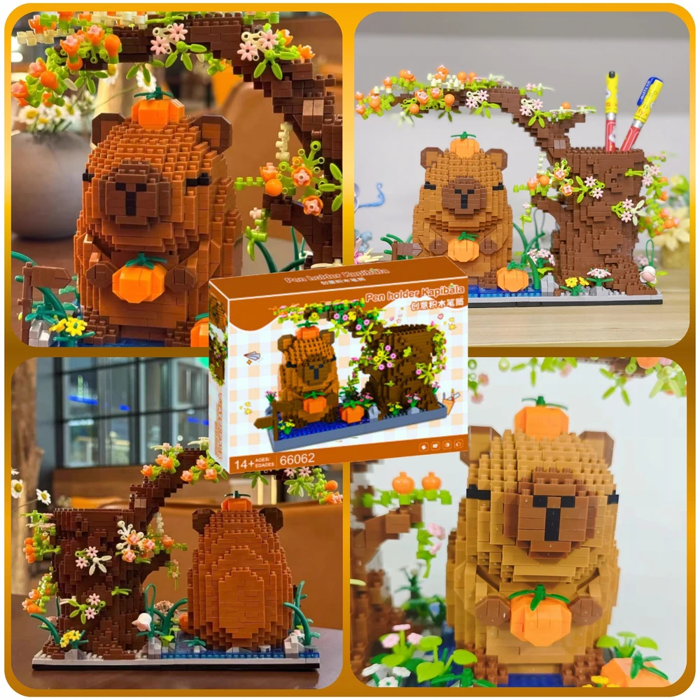7 Toys Kolorow 3D KONSTRUKCIJOS BLOKAI CAPYBARA TOOLBOOK ORGANIZER XXL RINKINYS