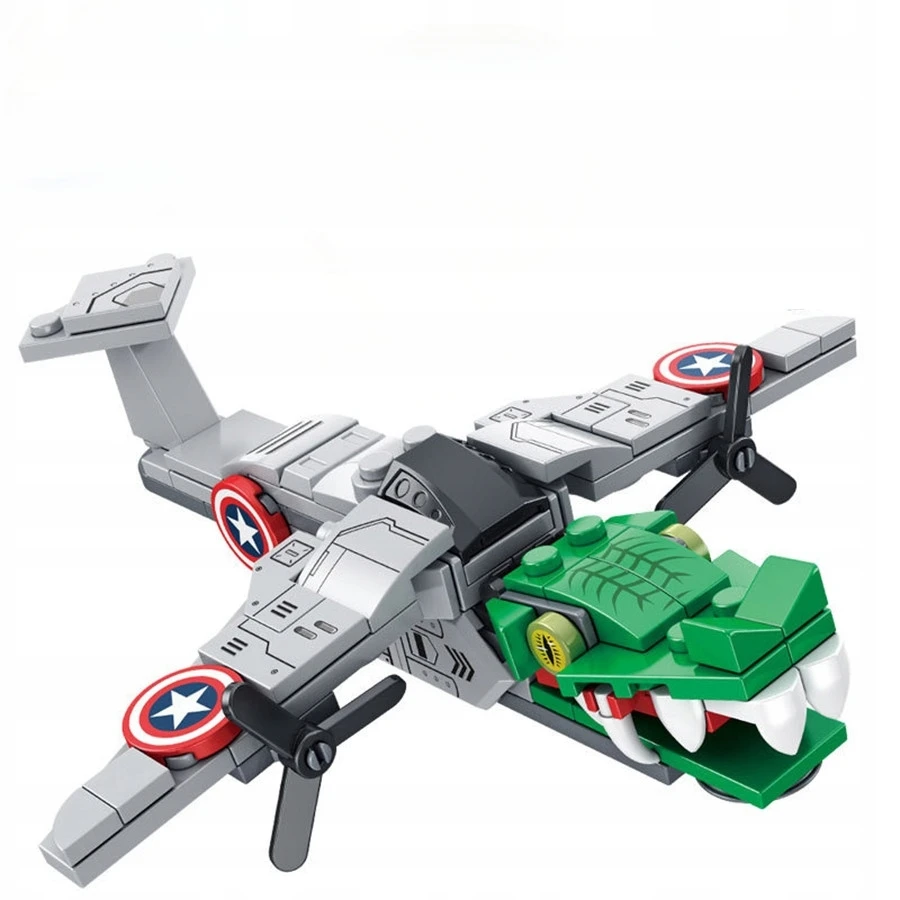 7 Toys Kolorow Brainrot 001 Bombardiro Crocodilo blokuoja 111 elementų