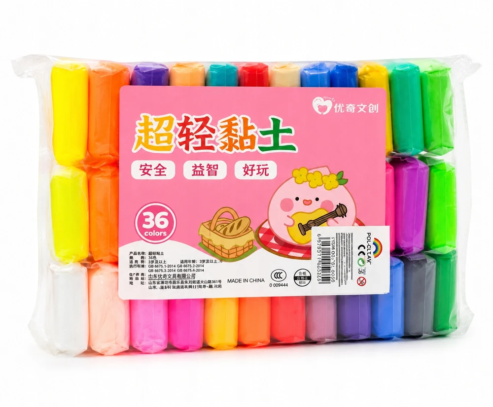 7 Toys Kolorow Putų plastilinas Lengvas plastilinas 36 spalvos