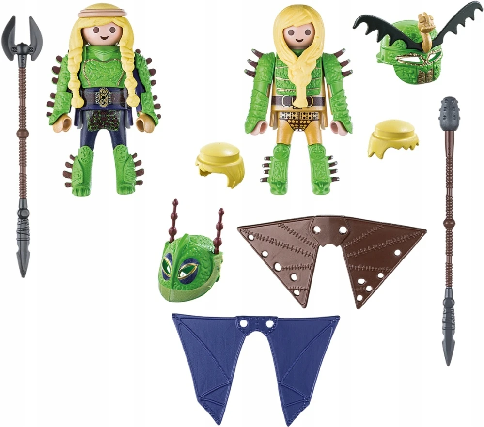 70042 PLAYMOBIL® Dragon, Rafnata ir Tafnatas su skraidymo kostiumais