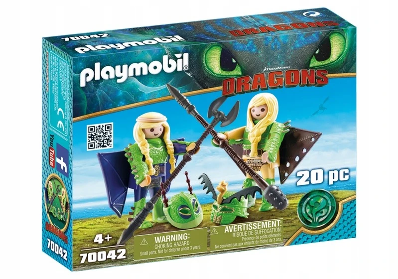 70042 PLAYMOBIL® Dragon, Rafnata ir Tafnatas su skraidymo kostiumais