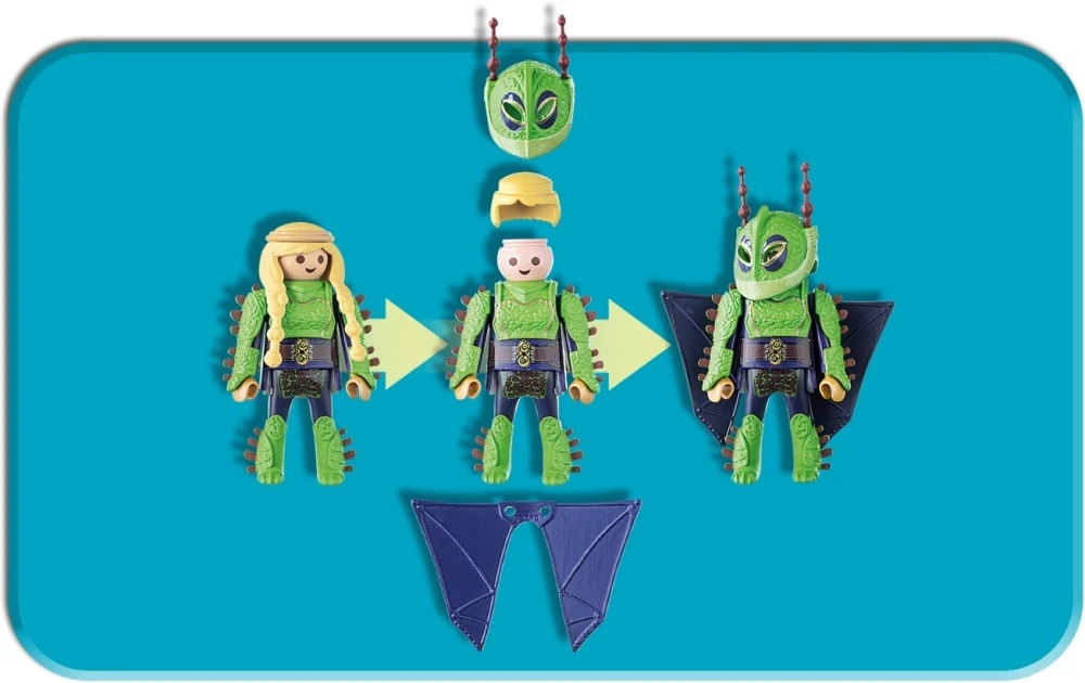 70042 PLAYMOBIL® Dragon, Rafnata ir Tafnatas su skraidymo kostiumais