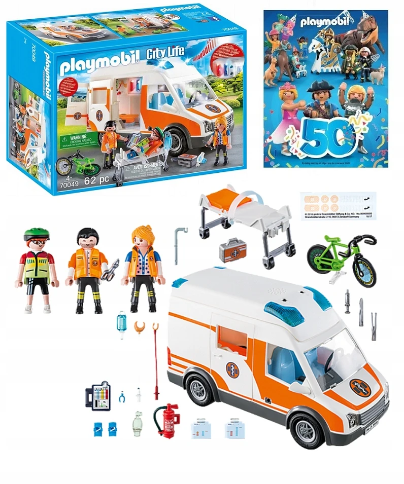 70049 PLAYMOBIL® City Life, Greitoji pagalba su garsais ir šviesomis