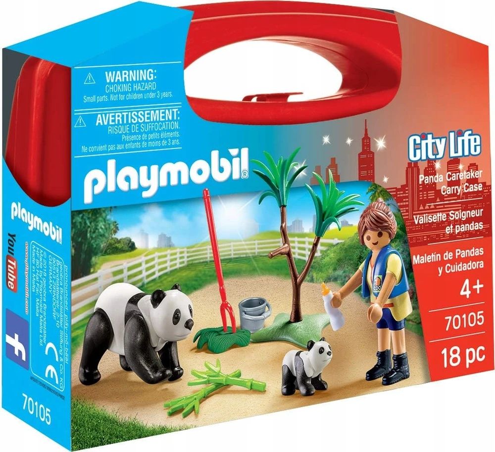 70105 PLAYMOBIL® City Life Panda Caretaker Carry Case