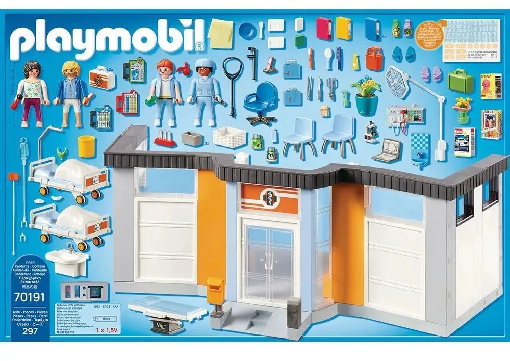 Playmobil 70191 City Life - Krankenhaus mit Einrichtung